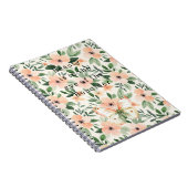 Perzik Bloemen Schoonheid Waarnemer Notitieboek (Rechterzijde)