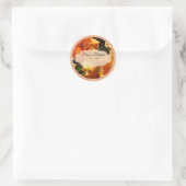 Perzik Bloemen Spice Jar Labels (Tas)
