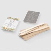 Perzik Bloemen Trouwprogramma Hand Fans Handwaaier (Niet-gemonteerd)