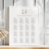  Perzik Bloemen Trouwstoel Grafiek Poster