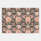 Perzik Bloemen Verjaardag Bruiloft Vrijgezellenfee Inpakpapier Vel (Voorkant 3)