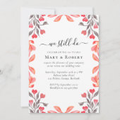 Perzik bloemen we doen nog steeds gelofte vernieuw kaart (Voorkant)