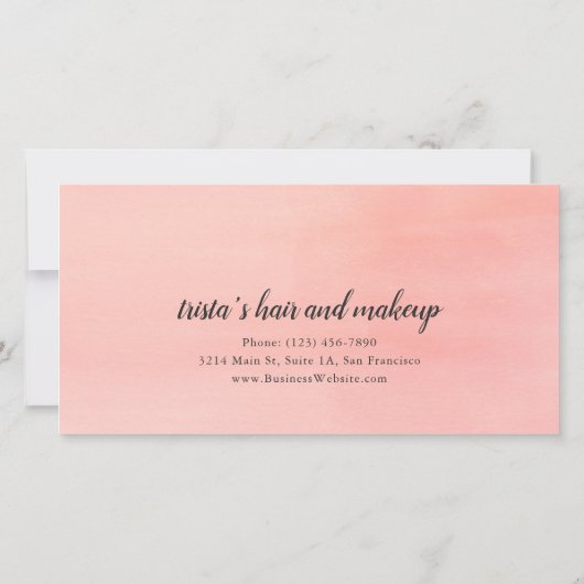 Perzik Bloemen Zakelijk Ciftcertificaat (Achterkant)