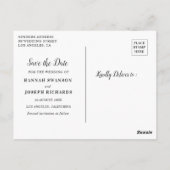 Perzik bloemenbewaar de datum briefkaart (Achterkant)