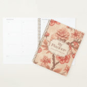 Perzik Bloemendagelijkse Planner Agenda Notitieboe (Display)