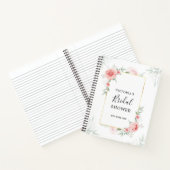 Perzik Bloemengroen Vrijgezellenfeest Cadeaulijst Notitieboek (Binnen)