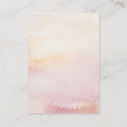 Perzik Bloemenluier Raffle Ticket Informatiekaartje (Achterkant)