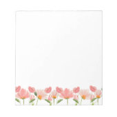 perzik bloemig Notitieblok (Voorkant)