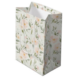 Perzik Bloemige Bruidsdouche Medium Cadeauzakje