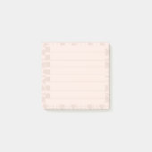 Perzik Bloemige Post-it Notities Post-it® Notes (Voorkant)