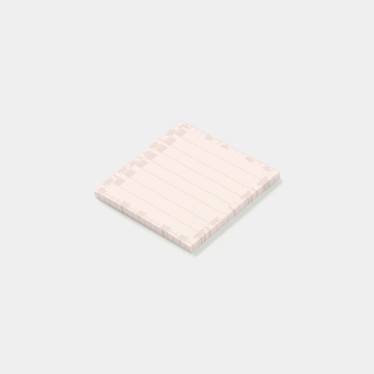 Perzik Bloemige Post-it Notities Post-it® Notes (Schuin)