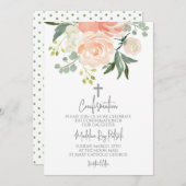 Perzik Bloesem Bevestiging  Kaart (Voorkant / Achterkant)