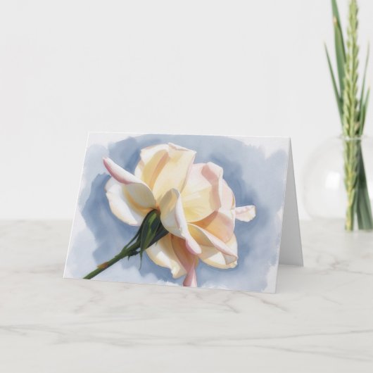 Perzik Bloesem Roos Bloem Kunst Notitiekaart (Voorkant)