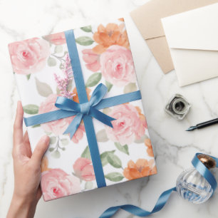 Perzik Bloesem Tuin Cadeaupapier