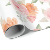 Perzik Bloesem Tuin Cadeaupapier (Rol Hoek)