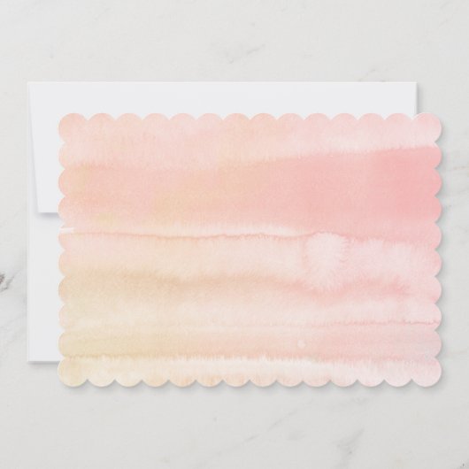 Perzik bloesems bloemig zijn mijn bruidsmeisje voo kaart (Achterkant)