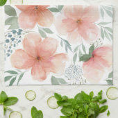 Perzik bloesems keukenhanddoek (Gevouwen)