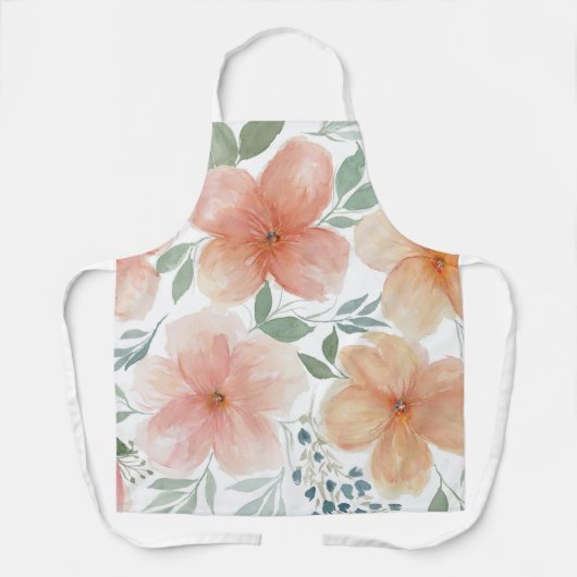Perzik bloesems Schort (Voorkant)