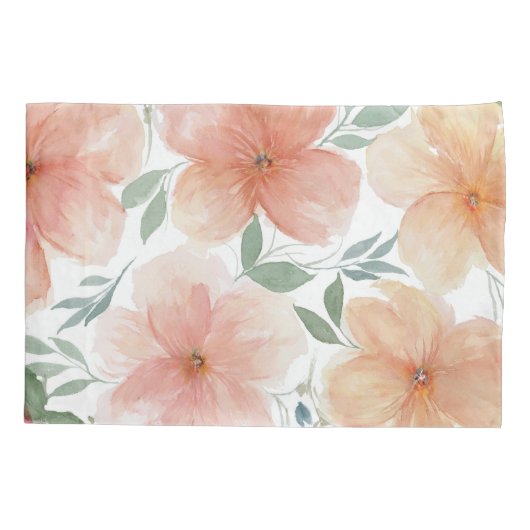 Perzik bloesems Sierkussen Kussensloop (Achterkant)