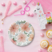 Perzik bloesems Sierkussen Papieren Bordje (Feest)