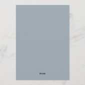 Perzik Blush Bloom Bruiloft Kaart (Achterkant)