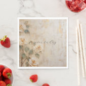 Perzik Blush Cream Bruiloft Servet (Insitu)