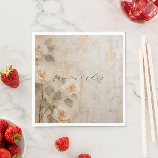 Perzik Blush Cream Bruiloft Servet (Insitu)