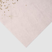 Perzik Blush Goud Glam Glitter Bruiloft Tissuepapier (Detail)
