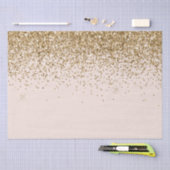 Perzik Blush Goud Glam Glitter Bruiloft Tissuepapier (Craft)