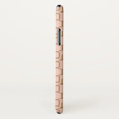 Perzik Blush & Goud Moderne Boho Geometrische Glam Case-Mate iPhone Case (Achterkant / rechts)