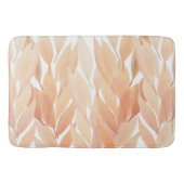 Perzik Blush Loofwerk Waterverf Pasteltinten Badmat (Voorkant)