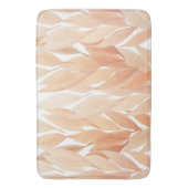 Perzik Blush Loofwerk Waterverf Pasteltinten Badmat (Voorkant Verticaal)