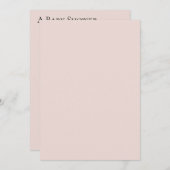 Perzik Blush Roze Flamingo Baby shower Kaart (Voorkant / Achterkant)