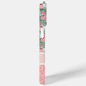 Perzik Blush Roze Flamingo's Palmbladeren Patroon Case-Mate iPhone Case (Achterkant / Rechts)