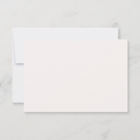 Perzik Blush Waterverf Bloemen Bruiloft RSVP (Achterkant)