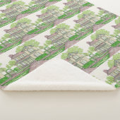 Perzik boerderij Sherpa deken (3/4)