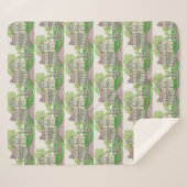 Perzik boerderij Sherpa deken (Voorkant (horizontaal))