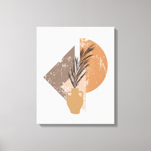 Perzik Boho Canvas Print (Voorkant)