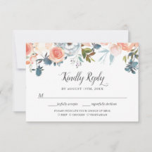 Perzik Botanische Bloemrijke RSVP Maaltijdkeuze Ka