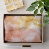 Perzik & Boter Ombre Lente Vloeipapier Tissuepapier (Geschenk)
