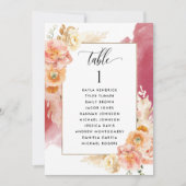 Perzik, Bourgondië zitplaats kaartjes met gastname (Voorkant)