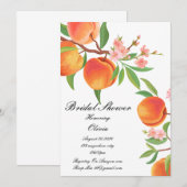 PERZIK BRUIDSDIEPSE INVITATIE SAVE THE DATE (Voorkant / Achterkant)