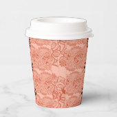 Perzik bruiloftsborrel papieren bekers (Rechts)