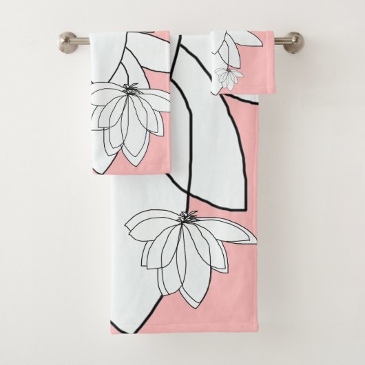 Perzik cadeau clusters bad handdoek (Insitu)