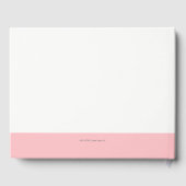 Perzik Chrysanthemum Bruiloft Gastenboek (Achterkant)