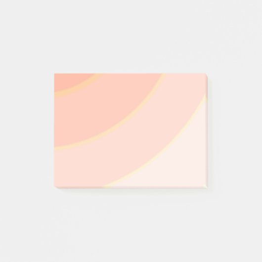 Perzik Circulaire wervelingen ombre Post-it® Notes (Voorkant)
