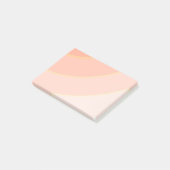 Perzik Circulaire wervelingen ombre Post-it® Notes (Schuin)