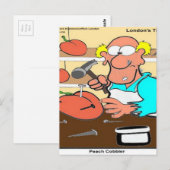 Perzik Cobbler Grappige LTCartoons Briefkaart (Voorkant / Achterkant)