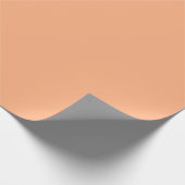 perzik cobbler trending kleur cadeaupapier (Hoek)