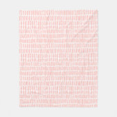 Perzik cobbles fleece deken (Voorkant)